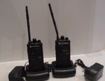 Lot Of Motorola CP110M Radio Vhf H96MCC9AA2AA With Batteries. Fixed Price $224.99.
