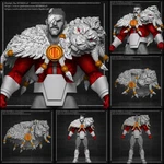 Thragg 1/12 Unpainted Custom Head Lion Cape Kit For Adamtoy Body Invincible. Fixed Price $49.99.