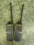 Lot Of 2 Motorola HT1000 H01KDC9AA3CN Vhf 16CH W/ Antenna - No Battery. Fixed Price $99.99.