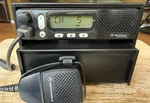 Two Motorola M1225 Dgcua Uhf 450-470MHZ 20CH Way Radio W/astron SL-10MR Psu. Fixed Price $175.00.