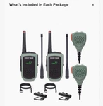 Rocky Talkie Expedition Kit (2 Radios Hand Mics). Fixed Price $380.00.