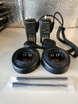 2- Motorola MTX8250-LS Radio AAH25UCH6DU9AN With Batteries Etc Untested. Fixed Price $150.00.