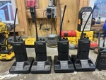 Lot Of 4 Motorola P1225 Uhf Portable Radios With Chargers. Fixed Price $110.00.