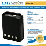 9.6V 1800MAH Nimh Battery For Motorola NTN4824 NTN4834A NTN5414 HT600 P200. Fixed Price $34.99.