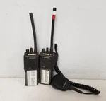 (parts) Lot Of 2! Motorola HT1000 Uhf 2-WAY Radio H01SDC9AA3DN- Untested. Fixed Price $38.00.