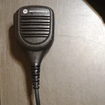 Motorola IP54 Rated Radio Microphone, Proprietary Connectivity, Clip Mount. Fixed Price $21.00.