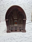 General Electric Reproduction Model No 7-4100JA Cathedral Am/fm Radio Tested. Fixed Price $72.00.