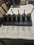 Vertex Standard 6 Bank Rapid Charger CD-18 W/ ( ) VX-427-4-5 Ltr Uhf Radios.. Fixed Price $400.00.