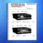 Kenwood TK-830 Uhf Fm Transceiver Service Manual Bound Covers Xl Foldouts. Fixed Price $27.03.