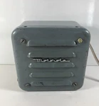 Antique Motorola Metal Speaker, Gray, Unknown Model, 1950S For Display. Fixed Price $40.00.