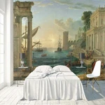 Sea Ships Buildings Full Mural Photo Wallpaper Printing 3D Decor Kid Home. Fixed Price $76.96.