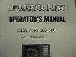 Furuno Color Video Sounder FCV-663 Operator's Manual. Fixed Price $10.99.