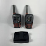 Cobra CXT595 Pair Of Two-way Radio Walkie Talkies W/ GA-CG5 Dock Tested. Fixed Price $33.99.