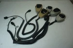 Motorola Mics HMN1090A, HMN4069D, HMN1090C, HMN1056D, Lot Of Five. Fixed Price $39.00.