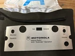Motorola Motrac, MOCOM-70 Nos Control Head Escutcheon Faceplate 1 Frequency. Fixed Price $25.00.