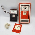 Red Sinclair Gas Pump Pocket Transistor Radio #6001 W/ Box Ins. Earphones Works. Fixed Price $89.95.