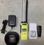 Motorola HT1250 Lb 35 - Meg 128CH Radio With Battery Antenna & Charger Yellow. Fixed Price $250.00.