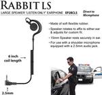 2.5MM Listen Only Earphone For Speaker Mic Motorola Kenwood Harris Icom Vertex. Fixed Price $19.95.