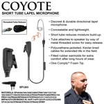 Tactical Coyote Police Lapel Microphone For Motorola CP200 PR400 BPR40 Radio. Fixed Price $55.00.