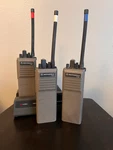 Lot Of 3 Motorola Ch. Antenna & Charger Tested Works Vintage. Fixed Price $150.00.