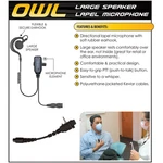 Tactical Gadgets Owl Quick Release Earpiece For Vertex Vx Series (see List). Fixed Price $64.99.