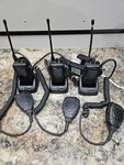 Lot Of 3 Icom IC-F4011 Uhf Radios With Handsets, Batteries & Chargers BC-160. Fixed Price $99.99.