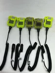 LOT(5) Motorola Neon Green Mic Xe Rsm NNTN8203A + Extreme Temp Cable *read*. Fixed Price $499.99.