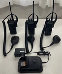 Motorola Xpr 7350E Model AAH56RDC9WA1AN Lot With Mic/batteries And Charger. Fixed Price $670.00.