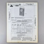 Motorola 7X25P Portable Radio Receiver Sams Photofact Service Manual 467-10. Fixed Price $9.95.