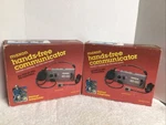 Vtg Two Maxon Hands-free Communicator 49-H5 Deluxe 5-CHANNEL Fm 2-WAY Radios Euc. Fixed Price $29.95.