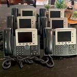 Lot Of 6 Cisco Ip Phone 7945G Used No Power Cords Included. Fixed Price $49.99.