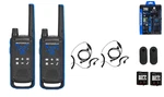 Motorola Solutions T802 Two Way Radios W/ Ptt Earpieces, Bluetooth 2-PACK. Fixed Price $139.99.