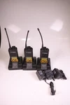 Lot Of Motorola GP300 Two Way Radio, W/ Docks, Chargers, Batteries. Fixed Price $125.99.