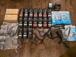 Of 18 Icom IC-F4GS-2 Radios With Batteries, Chargers, Lots Accessories. Fixed Price $500.00.