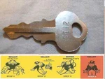 1X Genuine Motorola Base Cabinet Locking Bracket Radio Key #2135 Chicago Co. Fixed Price $15.00.