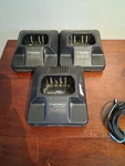 Motorola HTN9167A 90 Min Charging Station Base Lot Of 3 (1 Power Supply) Used. Fixed Price $19.99.