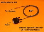 Cable 515 External Speaker Plug Hytera 26-PIN Mobiles MD652G MD782G. Fixed Price $14.99.