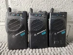 Lot Of 3 Motorola Visar Handie-talkie Fm Radio 16 Channel Vhf H05KDD9AA4DN. Fixed Price $89.99.
