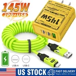145W Fast Type Wall Charger , 4-IN-1 100W Super Cable For Cell Phone Ipad. Fixed Price $8.99.
