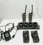 Advancetec AT4000IFD Charger W/ X2 HT600 Fm Radios, Cases, Power Adapter. Fixed Price $99.99.