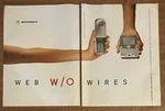1999 Motorola Timeport Webphone Pager W/o Wires 2-PG 90S Print Ad. Fixed Price $9.99.