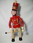 General Electric Radio Bandy Leader 19" Wood Jointed Cameo Ny Figure. Fixed Price $725.55.