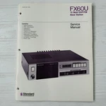 Standard Communications FX60U 15 Watt Uhf/fm Base Station Service Manual. Fixed Price $10.00.