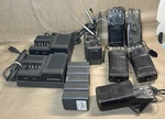 Motorola MTX-800 Handheld Radio Lot (5) W/ Chargers Batteries Holsters. Fixed Price $159.99.
