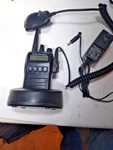 Vertex VX-454 Two Way Radio, Uhf, IP57 Rated, 400-470 Mhz,w. Shoulder Mic. Fixed Price $59.00.