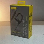 Jabra Sport Pace Wireless Bluetooth Earbuds, Headband, Black Blue/red. Fixed Price $171.05.