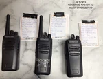 Lot Of 3-KENWOOD NX-340U K2 Uhf 400-470 Mhz 32 Ch 5W Portable Digital Radios. Fixed Price $445.00.