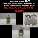 Nos Pair Of Amperex Black E180-F, 6688 Pq Vacuum Tubes Great Buy!!!. Fixed Price $28.50.