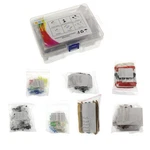 Electronic Component Transistor Capacitor Diode Led Metal Film Resistor Box Kit. Fixed Price $21.84.