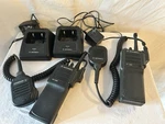 Motorola HT1000 Radio Lot - (1) Vhf, Uhf, Mics, Chargers, Clip Tested Read. Fixed Price $124.99.